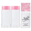 2 PCS Body Glitter Stick,Pink Body Glitter Stick for Singer Concerts,Waterproof Mermaid Face Glitter, Music Festival Chunky Glitter Makeup, Hair Glitter for Kids and Woman (01# Pink)