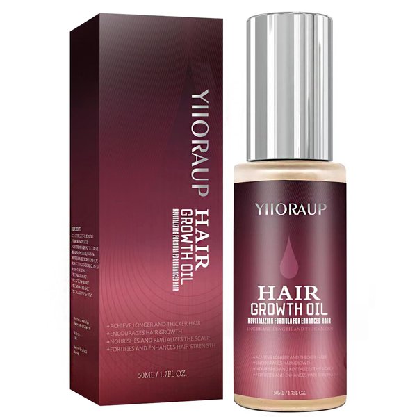Hair Growth Serum with Castor Oil, Biotin, and Rosemary Oil - Hair Loss Treatment for Thicker, Longer, and Healthier Hair