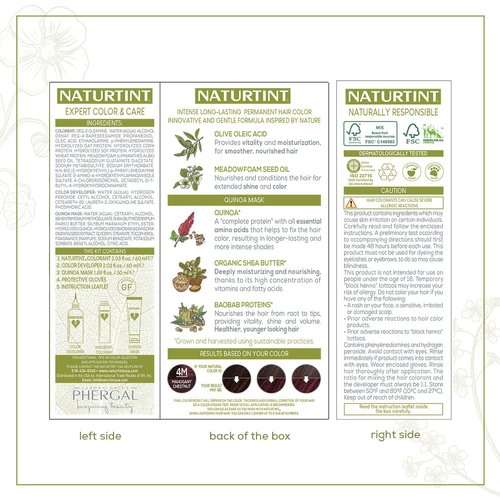 Naturtint, Hair Color Permanent Mahogany Chestnut 4M, 5.6 Fl Oz