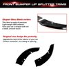 Xotic Tech 2PCS Front Splitter Spoilers Protector Bumper Lip Corner Edge Kit Compatible with Dodge Charger Hellcat/SRT 392/Scat Pack/RT Scat Pack 2015-2023, GT/RT 2019-2023, Black