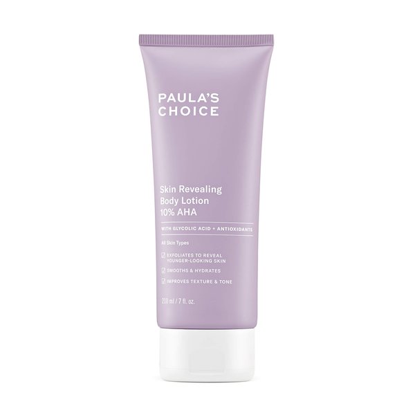 Paula's Choice Skin Revealing Body Lotion 10% AHA, Glycolic Acid & Shea Butter Exfoliant, Moisturizer for Keratosis Pilaris (KP) Prone Skin, 7 Ounce