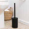 Yew Design - Matte Black Toilet Bowl Brush for Bathroom with Holder - Sleek Design, Sturdy, and Durable
