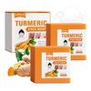 LZYLLS 2PCS Turmeric Soap Bar,Gentle Long Lasting Moisturizing Turmeric Handmade Soap for Face & Body,Deep Cleansing Tumeric Face Wash Soap for All Skin Type