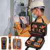 Carrying Case Compatible with Klein ET310/CL800/Breaker Finders & Fluke 323 - Electrician Tool Bag & Multimeter Case w/6Adj Straps & Mesh Pockets for Clamp Meters, GFCI/Voltage Testers (Bag Only)