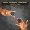 THERABAND Hand Exerciser, Stress Ball For Hand, Wrist, Finger, Forearm, Grip Strengthening & Therapy, Squeeze Ball to Increase Hand Flexibility & Relieve Joint Pain, Black, Extra Firm