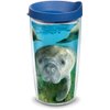 Tervis Manatee Made in USA Double Walled Insulated Tumbler, Clear
