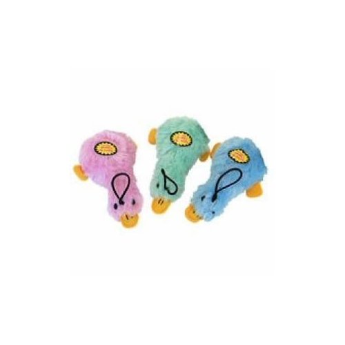 ThePetStop MultiPet Duckworth Mini Plush Dog Toy, Assorted Colors