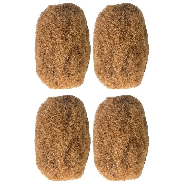 YONNA Tight Afro Kinky Bulk For DreadLocks,Twist Braids Human Hair Strawberry Blonde #27 8Inch