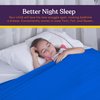 Special Supplies Sensory Bed Sheet for Kids Compression Alternative to Weighted Blankets - Breathable, Stretchy - Cool, Comfortable Sleeping Bedding (Blue, Twin)