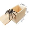 GIIOASA Fun Spider Money Surprise Box,Rubber Spider Prank Box,Handcrafted Spider in a Box Prank