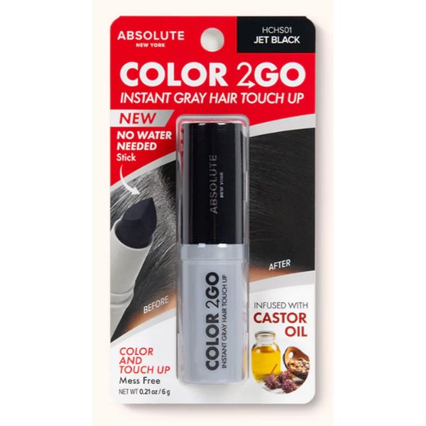 Absolute New York Color 2 Go Hair Stick Jet Balck