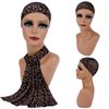 Elastic Bands for Wig Edges 2PCS Edge Laying Band Adjustable Edge Wrap to Lay Edges Lace Melting Band Leopard Print Pattern Wig Band for Edges Comfortable Elastic Band for Lace Frontal Melt