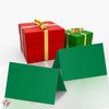 Holiday Christmas Green Blank 5x7 Greeting Cards with Green A7 Envelopes. (25 Per Pack)