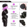 10A Brazilian Virgin Hair Loose Wave 4 Bundles 100% Unprocessed Wet And Wavy Human Hair Bundles Weave Wefts Weaving Remy Hair Extensions Natural Color Double Weft for Women 20 22 24 26 inch