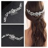 Rumtock Silver Rhinestones Beads Long Hair Comb for Women Girls Wedding Bridal Hair Piece Handmade Boho Hair Accessories