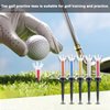 Golf Tees, 5Pcs Flexible Magnetic Plastic Golf Tee Reusable Elastic Recovery Golf Training Practice Tool Accessory(90mm)