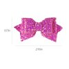 3" Glitter Hot Pink Hair Bow Clips Cute Sparkly Sequins Alligator Barrettes Pins for Baby Toddler Teens Flower Girls Birthday Wedding Xmas Party Dress outfit Accessory Back School Gift