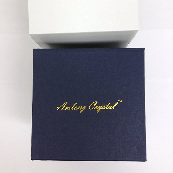 Amlong Crystal Hue Reflection Lotus Flower with Gift Box, 4 inch, Yellow