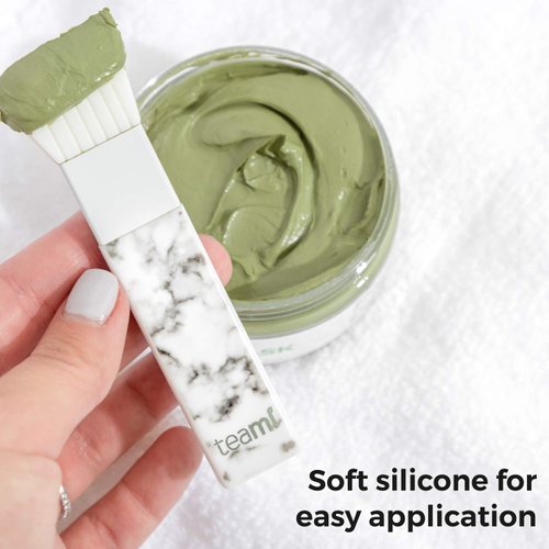 Teami Face Mask Applicator Brush - Soft Silicone Mask Beauty Tool Best for Facial Mud Mask