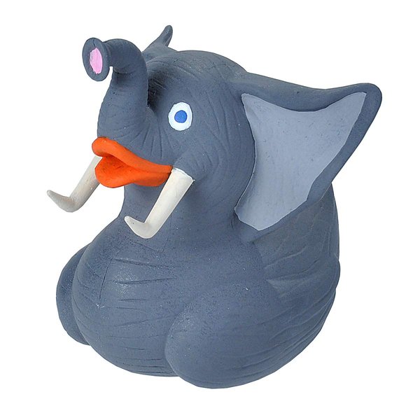 Wild Republic Rubber Ducks, Bath Toys, Kids Gifts, Pool Toys, Water Toys, Elephant, 4"