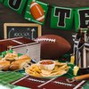 100 PCS Football Cocktail Napkins Football Dinner Paper Napkins 3-Ply Disposable Football Field Party Napkins for Game Day Sports Football Theme Birthday Party Supplies，5 x 5 Inch