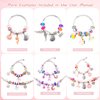 UFU Charm Bracelet Making Kit - Girls 95 Pcs DIY Beaded Jewelry Making Kit, Unicorn & Mermaid Gifts for Girls Toys Crafts for Girls Ages 5 6 7 8-12, with a Portable Bracelet Organizer Box
