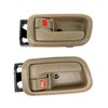 MADAT Interior Door Handle with Frame Fit for Toyota Tundra 2000-2006 Front Left and Right Side Interior Door Handles W/Bezel Replace 692060C010B2 69206-0C010-B2 Beige 2 Pack