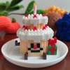 Food Building Blocks Set Toys Mini Building Blocks Fast Food Building Bricks Toy Micro Block Building Set Gift for Kids and Adults-296 PCS(Cake)