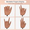 Practice Hand for Acrylic Nails,Silicone Nail Practice Hand with Stand Bracket,Flexible Bendable Nail Practice Fake Hand, Nail Training Hand Mannequin for Nail Art Display Beginners, Nail Tech