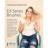 Ibiza Hair Professional Round Boar Hair Brush (EX4,65mm), Lightweight with Reinforced Bristles & Cork Handle, For Crown of the Head Volume, Add Texture & Shine for Medium to Long Hair