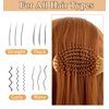 Bamboo Paddle Hair Brush, 3PCS Bamboo Hair Brush Set, Natural Bamboo Comb Paddle Detangling Hairbrush, Wooden Comb for Women Men, and Kids Massage Scalp Thick/Thin/Curly/Dry Hair