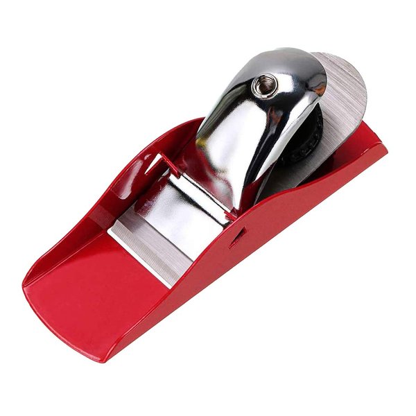 DSHE Mini Hand Planer Small Trimming Planer 6-1/2 inch Woodworking Pocket Plane Hand Plane with 1 inch Blade Adjustable Block Plane and 1 Wood Fixe for Trimming Projects Carpenter DIY Model Making