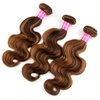 Lovenea Ombre Highlight Human Hair Bundles Brazilian Body Wave 3 Bundles 26+28+30 inch 10a 100% Virgin Brazilian Human Hair Bundles Piano Color 4/27 (26 28 30, P4/27)