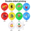Circus Carnival Banner Backdrop,20 Carnival Balloons 11 Carnival Photo Booth Props For Circus Carnival Party Supplies Decorations