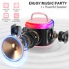 HWWR Karaoke Machine for Kids, Mini Karaoke Machine with 2 Wireless Microphones & Disco Lights for Home Party, Kids Christmas Birthday Gifts, Music Toys for Girls Boys Age 3 4 5 6 7 8 9 10 11 12+