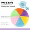 Plush Rainbow Fabric Ball Rattle | Soft Plush Ball for Baby & Toddlers | Baby First Ball | Infant Rattle Ball Toy | Rainbow Plush Ball | 0-36 Months