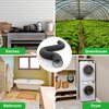 iPower Flexible 4 Inch 8 Feet Aluminum Ducting 4 Layer Protection Dryer Vent Hose for HVAC Heating Cooling Ventilation and Exhaust, 2 Clamps Included, Black