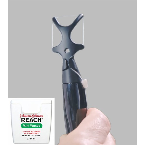 idi Toothbat - Childers Adult Dental Floss Holder-(Green/Blue/Red)-Patented Design Awards Winning Product, Easy, Comfort & Effective, Works Perfectly with Reach Waxed Nylon Floss