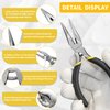 BOOSDEN Needle Nose Pliers 5 inch with Side Cutters, Small Needle Nose Pliers Mini, Long Needle Nose Pliers for Electronics, Jewelry Making, Side Cutting Pliers for Working in Tight Areas