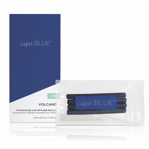 Capri Blue Fragranced Car Diffuser Refills - Volcano Car Freshener Refills - Car Scent Diffuser Refills