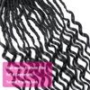 New Faux Locs Crochet Hair With Deep Curly Ends 24 Inch 8 Packs Black Goddess Soft Locs Synthetic Braids Prelooped Dreadlock Hair Extensions (24inch, 1B)