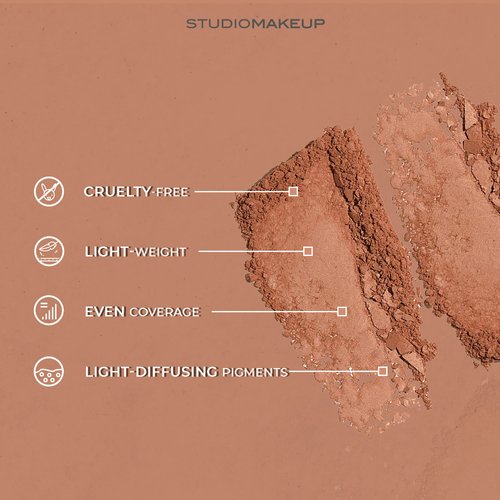 Studiomakeup Face Bronzer Powder - Lightweight, Even Coverage Powder Bronzer for Face Contouring - Lightweight Matte Bronzer Powder for All Skin Types