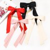 Hair Ribbon Bow Clips for Women Girls-4PCS Tassel Ribbon Bowknot With Long Tail,Silky Satin Hair Bows Hair Clips,Bowknot Aesthetic Hair Accessories For Toddlers Teens Kids