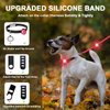 Yesbular 2-Pack dog collar lights for nighttime clip on, 3 modes dog leash light, 100% waterproof dog light clip. Durable Silicone Band dog lights for night walking(Red).