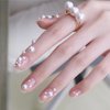 HINZIC 1Box Flatback Pearls Nail Charm 2/3/4mm Half Round Small Nail Beads White for Nail Art for Crafting Wedding Prom Face Makeup Phone Cases DIY Decoration Women Girls Bride