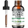 Liquid Fulvic Acid + Humic + Trace Minerals | Hydration | Keto Supplement | Energy | pH Balance | Hair | 2-Month Supply | Liquid Color - Brown