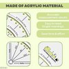 Acrylic Ruler for Cutting Fabric - Quilt Rulers for Quilting Sewing Supplies Multifunctional Ruler for Sewing Fabric Ruler Curve Ruler Quilting Tools - Quilting Square Ruler Sewing Rulers for Quilting
