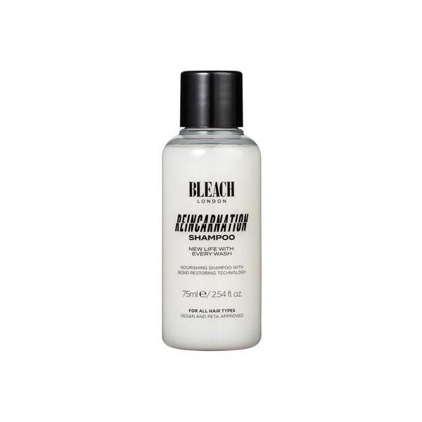 Bleach London Reincarnation Bond Restoring Shampoo Mini (75ml / 2.5oz) - Strengthening Daily Shampoo for All Hair Types, Vegan & PETA-Approved