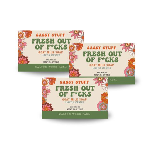 Walton Wood Farm Bar Soap - Fresh out of F*cks