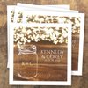 Country Sparkler Personalized Luncheon Napkins / 100 White Paper Uncoined Rustic Lights Napkins With Choice Of Font / 6 1/2'' x 6 1/2'' Folded Custom Napkins/Made In The USA